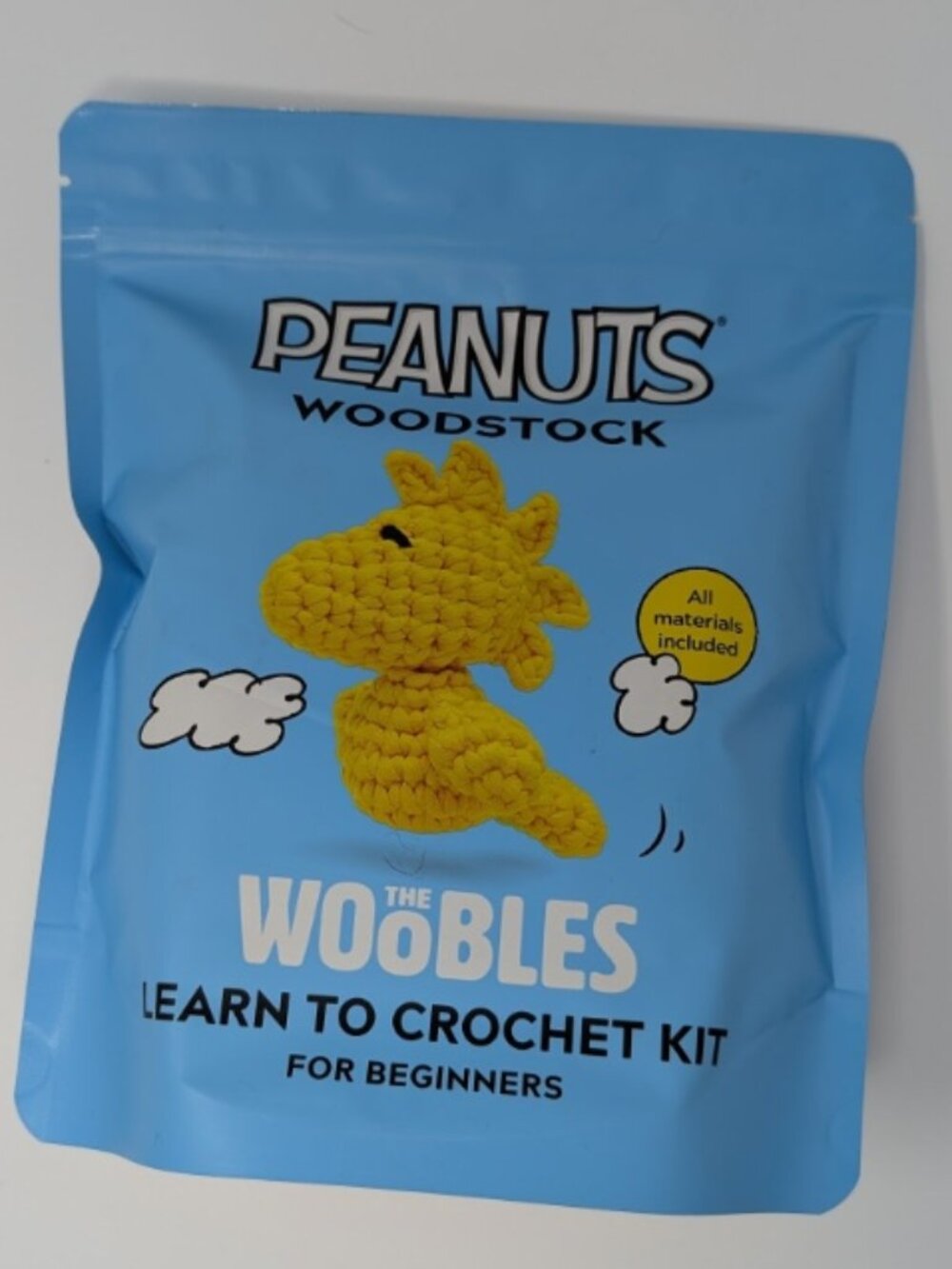 The Woobles x Peanuts WOODSTOCK Crochet Kit - Beginner+ NEW Sealed